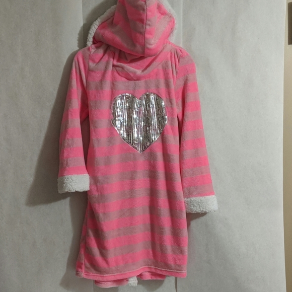 💥HP💥 SPARKLE heart plush robe One Size - Picture 2 of 5